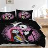 Nightmare Before Christmas Print 3Pcs Bedding Setduvet Cover With 2 Bedropillowcase Home Birthday Gift