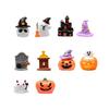 10pcs Resin Craft Miniature Figurines Halloween Desktop Ornament Micro Landscape  Home Decoration