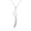 Sword Muslim Islam Knife Pendant Necklace Stainless Steel Arabic For Men Women Religious Jewlery