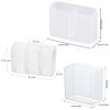 Updated Multi-function Self-adhesive Wall Mount Pen Pencil Holder for Markers Makeup Tools Storage Box Desktop Stationery Organizer
