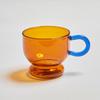 Color Glass Mug Small Tea Cup Coffee Mug  Tumbler Cups In Bulk Heat Resistant Glass Coffee Cup Drinkware Wholesale