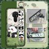 Wrist Strap Durable Phone Case For Nokia 6.2/7.2 Cartoon Fashion Design Waterproof Shockproof Panda Wristband Anti-dust