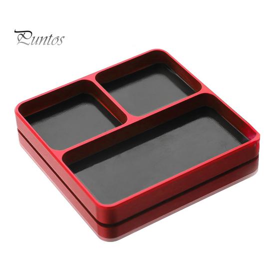 Магнитный электронный ремонтный органайзер для винтов Лоток для деталей с 3 отделениями Многоцелевой держатель винтов Магнитный лоток для инструментов