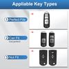 YO&YOYE Compatible With Mazda Key Fob Cover With Keychain, Model2-Black, Model2-Black
