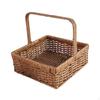 Imitation Rattan Storage Basket Woven Bread Rustic Food Serving Handwoven Decorative for