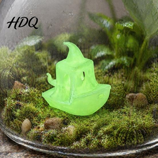 Жуткий Праздничный Орнамент 3D Печатная Фигурка Лодки на Хэллоуин Призрак Тыква Детализированная Статуэтка Корабля для Настольного Декора Дома Фигурка