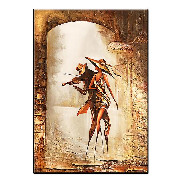 Ретро абстрактная романтическая пара с домашним декором, художественный подарок на холсте, постеры, украшения для гостиной, настенная живопись, печать на холсте