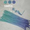 100pcs DIY Colorful Twisted Stick Plush Folding Stick Gradient Twist Stick Ribbon Bar Strip Iron Wire Thread DIY Handmade Toys