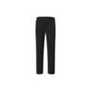 Golf Series Solid Color Mid Waist Fleece Straight Leg Casual Long Pants Women Bottoms Deep-Black A11W345601F-BK