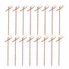 OUNONA Disposable Bamboo Toothpicks, Thick Knotted, 200-Piece Set, 12cm, for Fruit, Appetizers, Sushi, Sandwiches, Hamburgers, Cake Toppers, Party Sup