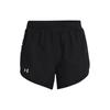 Solid Color Logo Elastic Straight Fitness Shorts Women Shorts Black 1362681-001