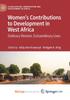 Книга Women's Contributions To Development In West Africa : Ordinary Women, Extraordinary Lives