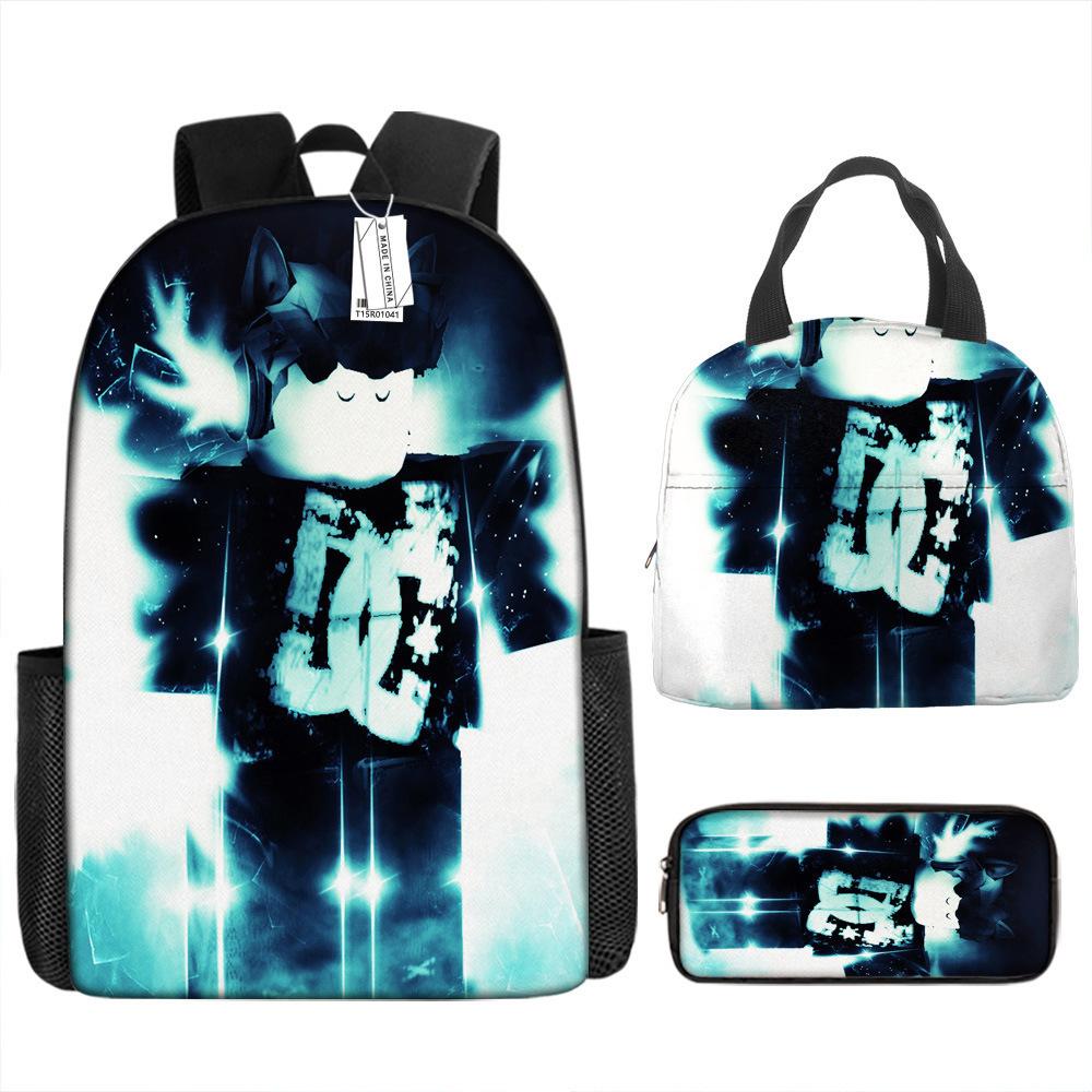 Roblox Virtual World Backpack Set for Kids - School Bag, Crossbody, Pencil Case - Gamer Gift