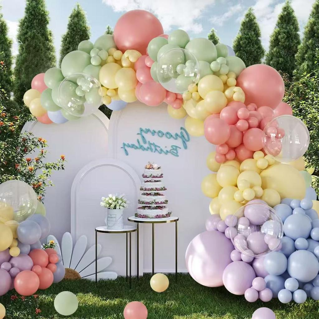 Wreath Balloon Chain Package Macaron Latex Balloon Set Birthday Party Wedding Decoration