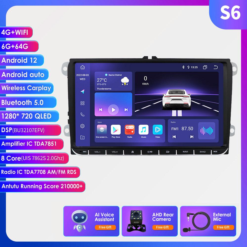 Автомобильная магнитола Hizpo Octa Core 9 дюймов Android AutoRadio для Volkswagen VW Passat B6 B7 CC Tiguan Touran GOLF POLO Carplay 4G Автомобильный мультимедиа GPS 2din стерео