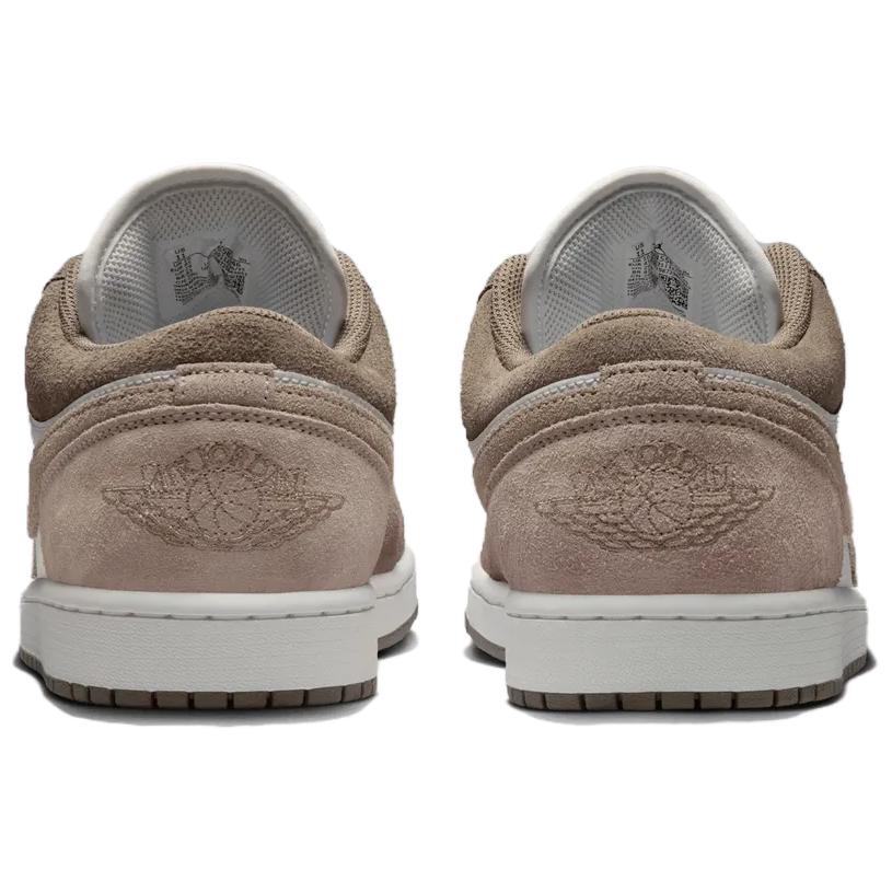 Кроссовки мужские Air Jordan 1 Low Оливково-серые Белые Бледно-слоновая кость 553558-046