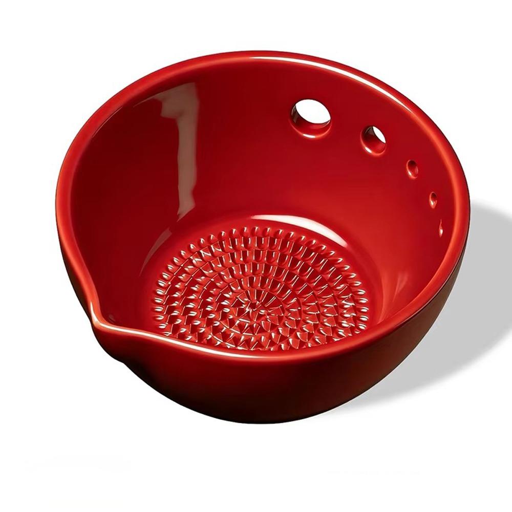 Easy To Use Manual Garlic Grater Bowl 2-in-1 Handmade Garlic Grinder Resin Compact Herb Stripper Bowl Meal Preparation