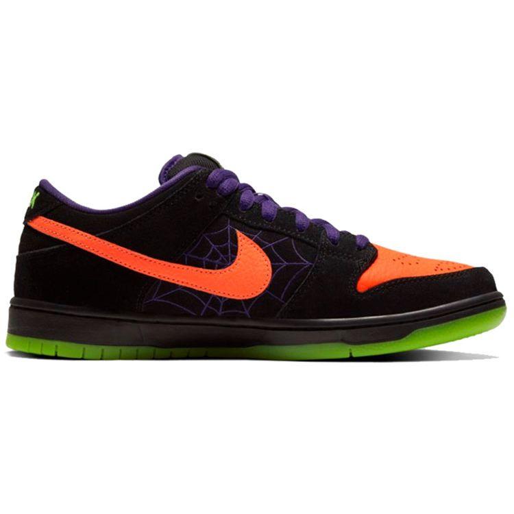 Nike Кроссовки унисекс Dunk Low SB Night of Mischief черные Total-Orange-Court-Purple-Volt BQ6817-006