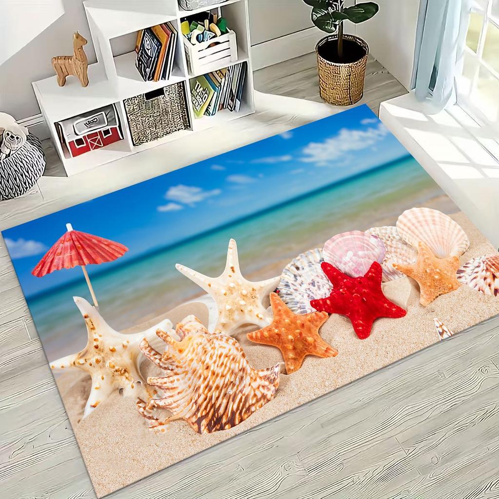 Ковер Dream Starfish Shell Tropical Beach Sea Star Art для спальни, гостиной, дивана, домашний коврик для двери, декор, большой нескользящий коврик для пола