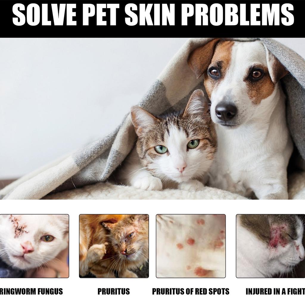 30 мл спрей для ухода за кожей домашних животных, кошачий стригущий лишай, дерматит, экзема, удаление зуда у кошек, спрей