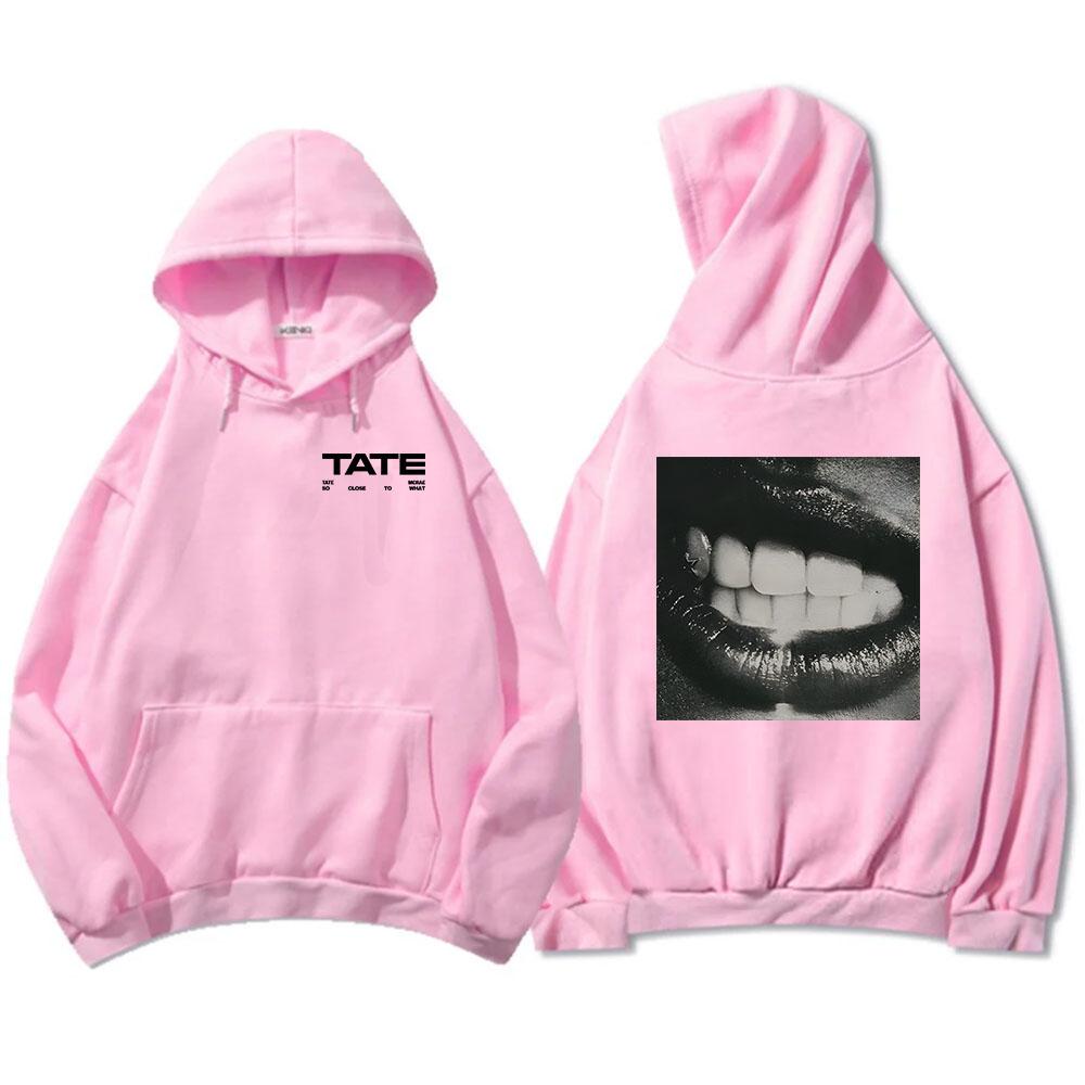 Tate McRae So Close To What Hoodies 2025 Новый альбом Печать Толстовки Мужчины Женщины Одежда Флис Повседневный Унисекс Уличная одежда