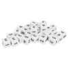 30PCS Dice Set 16mm 6 Sided Plastic Educational Number Dice Cubes for Math Games Table Games Board Games White