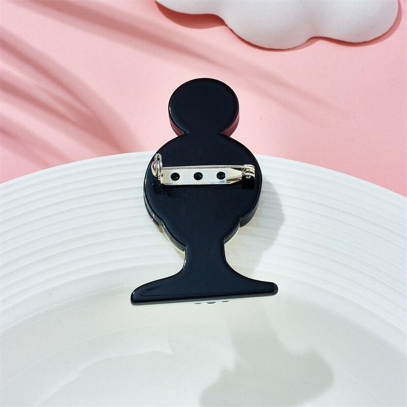 Blucome Женская одежда, броши для солнцезащитных очков, женские стильные акриловые материалы, простые подарки на день рождения, аксессуары на сумке для одежды