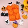 3D Silicone Halloween Cake Mold Pumpkin Ghost Shape Mould for Making Cookie Candy DIY Cake Decoration Tools Baking Accessories