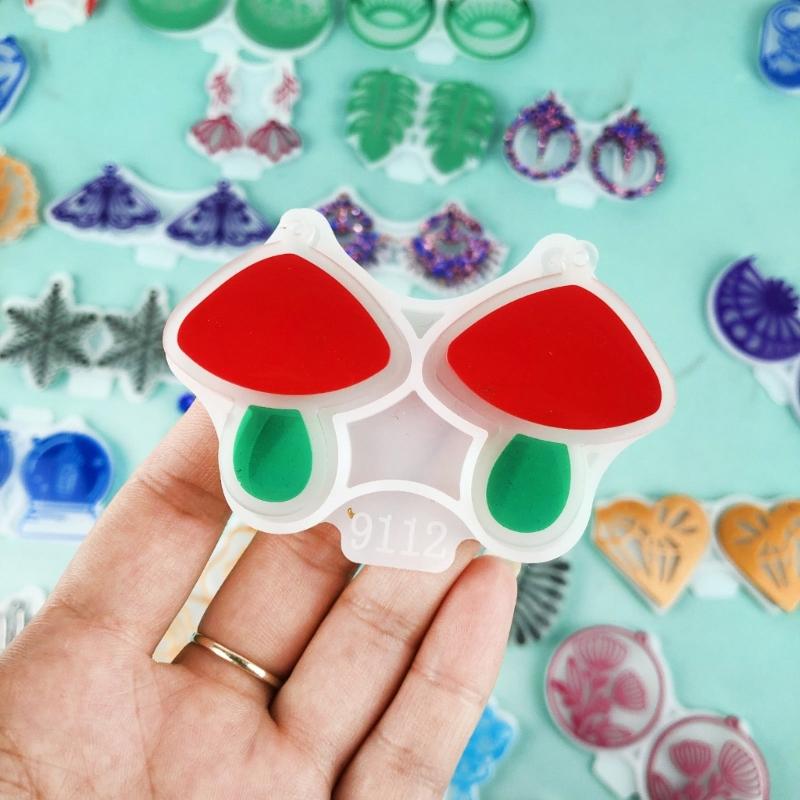 28 Pcs Multiple Styles Geometry Earrings Silicone Molds Suitable for Epoxy Diy Crafts Ornament Pendant Keychain Making