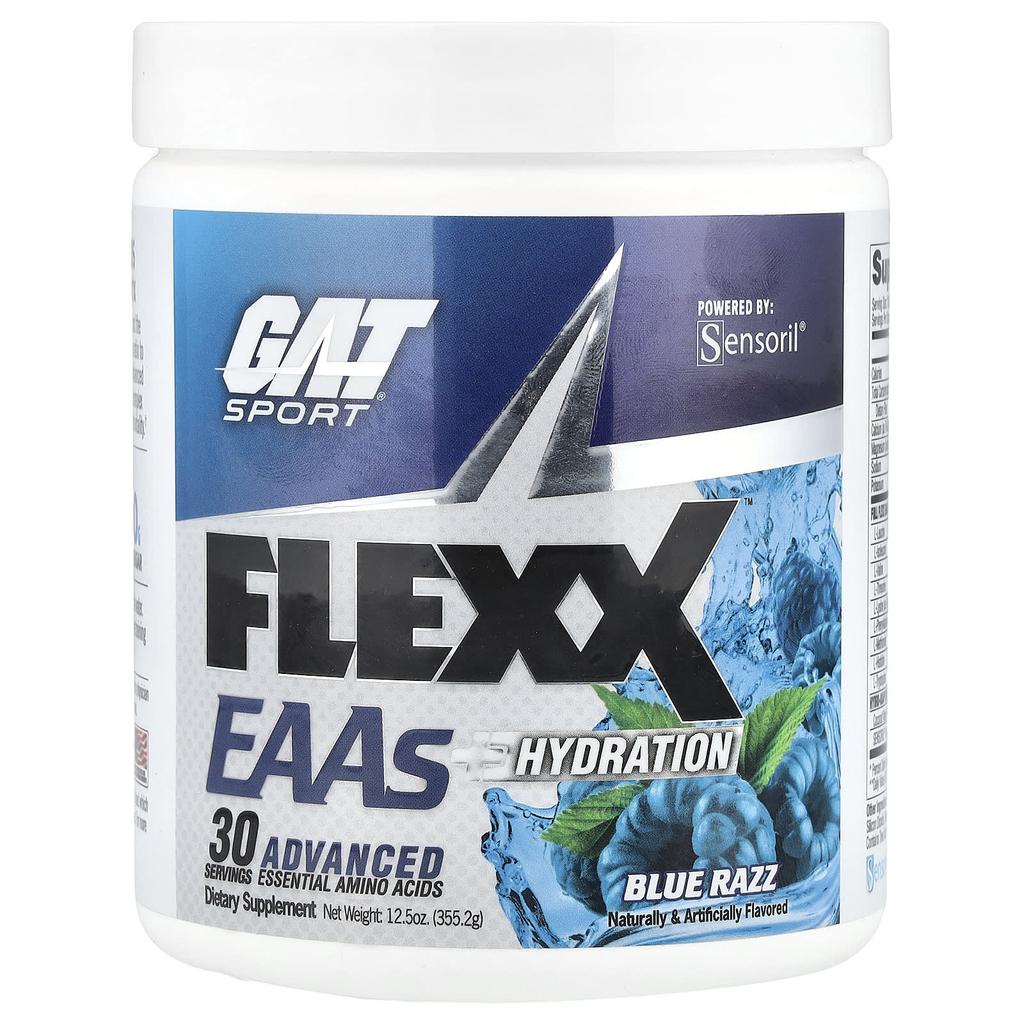 GAT Flexx EAA + Гидратация, Голубой Лаз, 355.2г (12,5 унций)