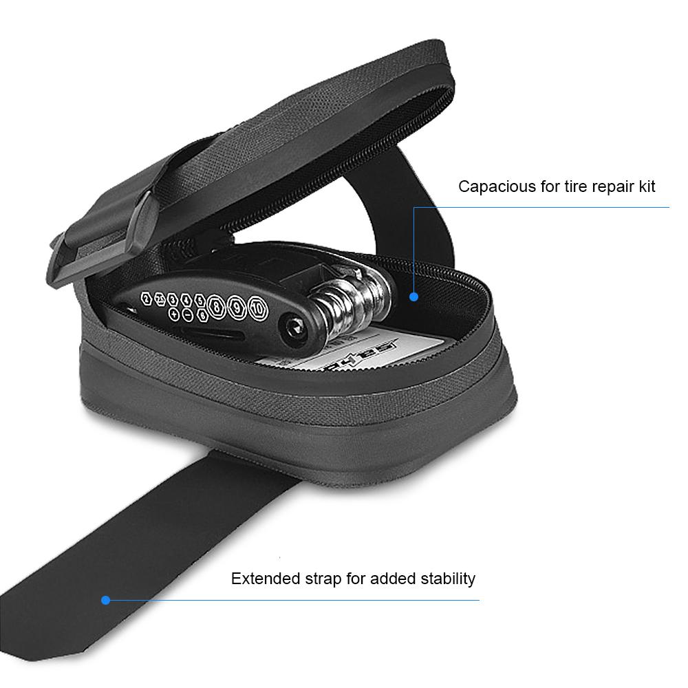 Bicycle Saddle Bag Waterproof Bag Bike Seat Bag Reflective Cycling Rear Seat Post Bag Large Capacity