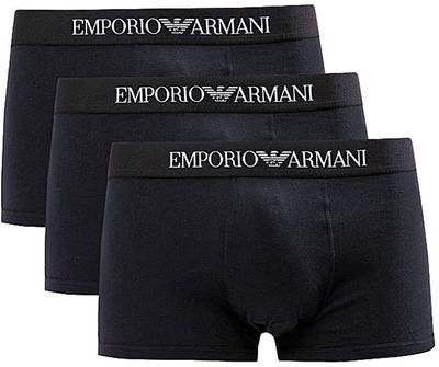Emporio Armani 111610 CC722 21320 Мужские трусы-боксеры, 3 шт., Черный, Размер S [Параллельный импорт]