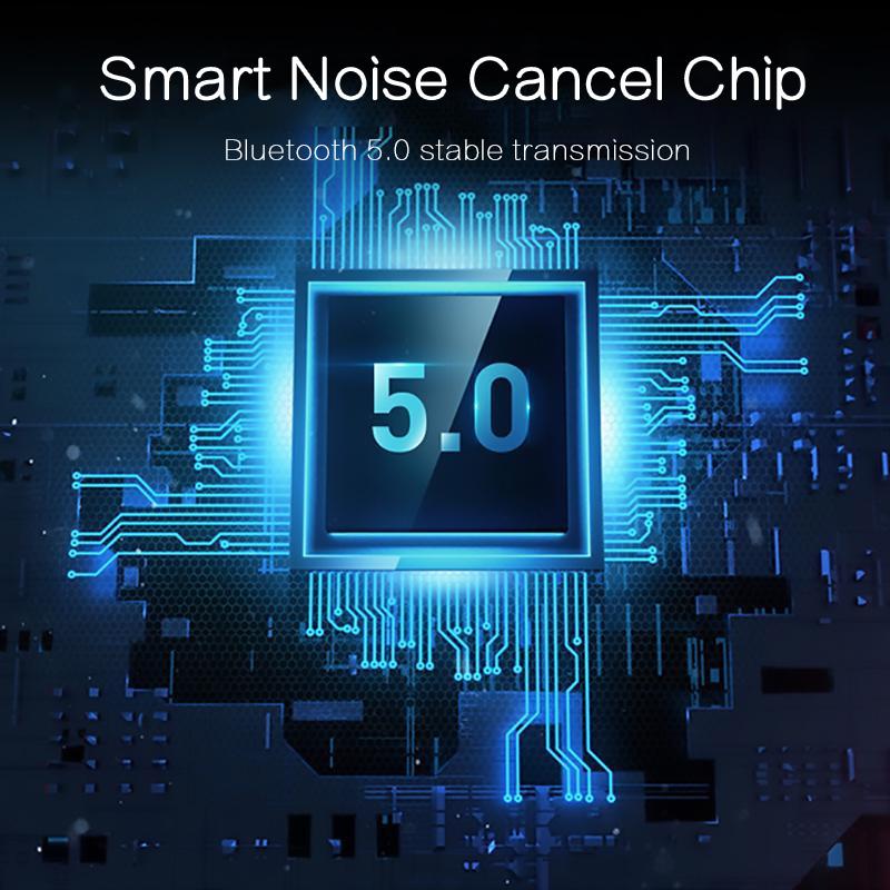 VAORLO Noise Reduction Wireless Headphone Bluetooth 5.0 HiFi Subwoofer Bass With HD Microphone Foldable Stereo Adjustable Earphones