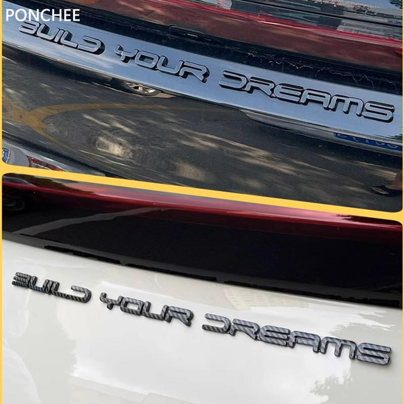 Для BYD Seagull&Dolphin MINI Han Задние Наклейки с Буквами Наклейка на Багажник Автомобиля Создай Свой Логотип из Слов Декор Автомобиля Автоаксессуары