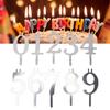 20PCS Number Candle Holder Set Reusable Metal Numeral Birthday Cake Candle Holders Cake Topper Decoration for Party Celebration