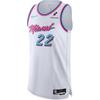 X NBA Collaboration Miami Heat SS25 South Beach City Edition Round Neck Fashion Soft Sleeveless Basketball Jersey Men Jersey White HJ6704-100