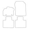 Velour Car Mat Set, Car Mats Fitting Renault Zoe 2012, Black Trim