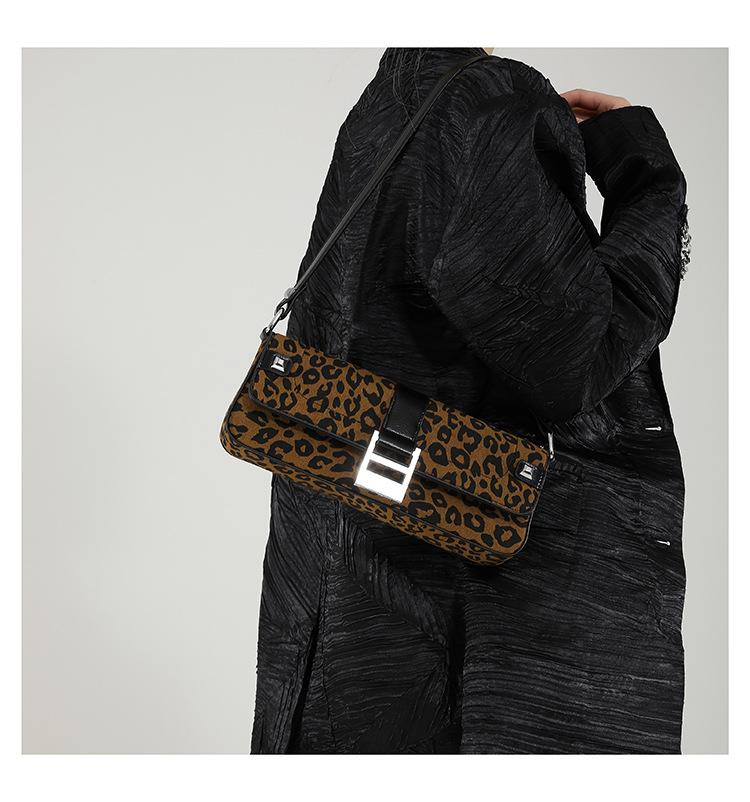 Сумка-мешок Niche с леопардовым принтом, модная ретро-сумка, незаменимая женская сумка через плечо для поездок на работу.