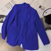 Casual Long Sleeve Blazer Suit Solid Color Jacket for Women Fashion Korean Business Formal Blazers Suits Green Black