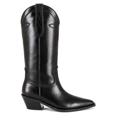 Осенне-зимние туфли из коровьей кожи на толстом высоком каблуке, большой размер 34-46, ковбойские ботинки, женские теплые сапоги до середины икры