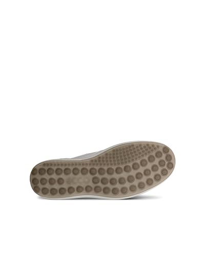 Мужские слипоны из натуральной кожи ECCO SOFT 7 M, размер 25,5 см, 3E, белый/львиный, 47083450104