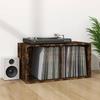 VidaXL Vinyl Record Storage Box Smoked Oak 71x34x36 Cm Wood 815252