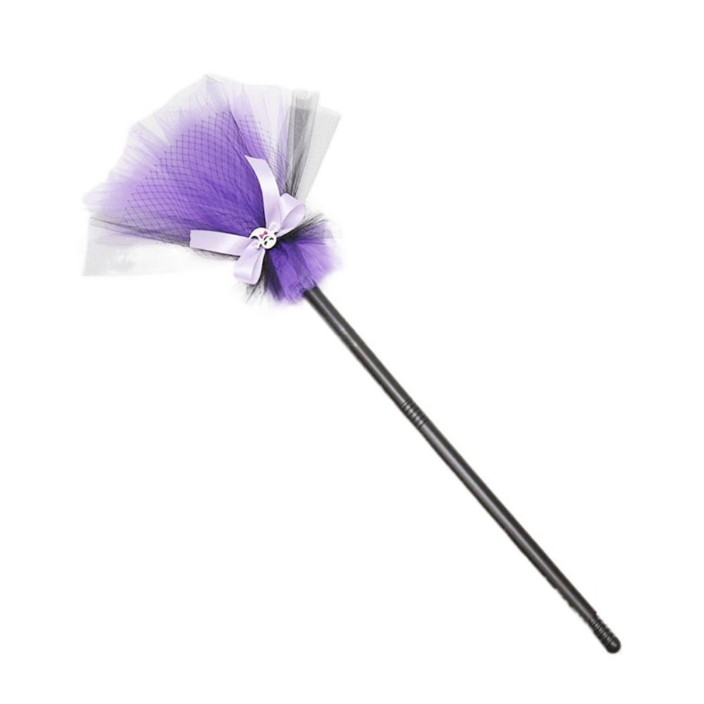 Plastic Halloween Witch Broom Dismountable Magic Witch Broom Witch Broomstick  Cosplay Party