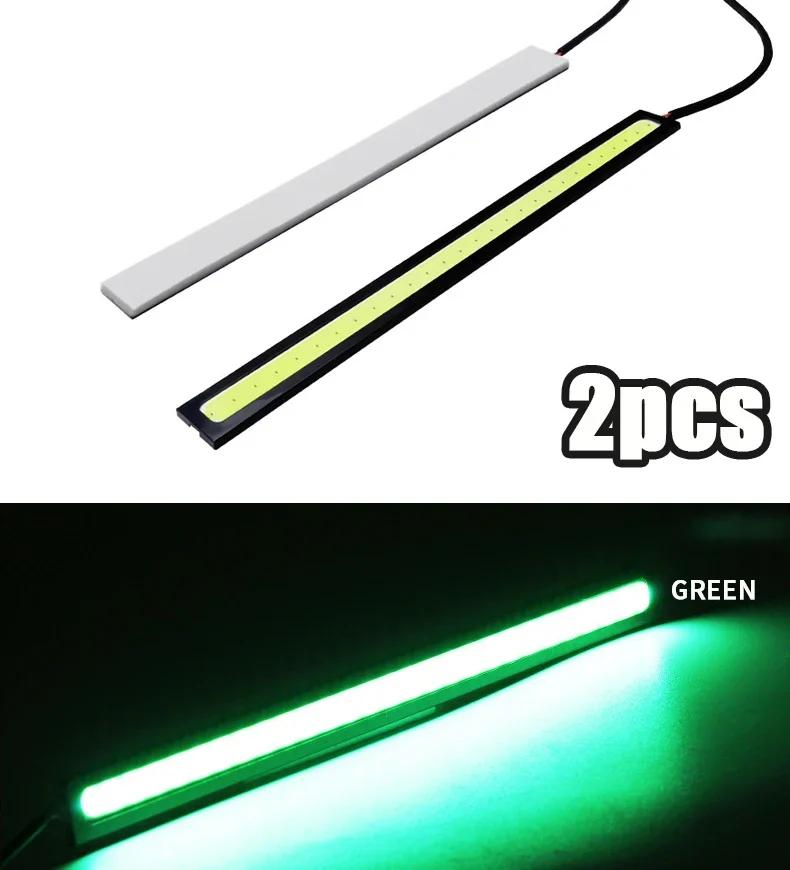 2/4 шт ультратонкие яркие светодиодные автомобильные дневные ходовые огни COB SuperBright с низким потреблением энергии автомобильные противотуманные фары DRL 12 В DRL лампы