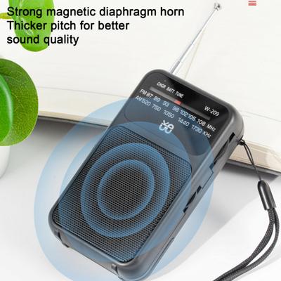 Мини Портативное Радио Легко Носить Удобный Дизайн Питание от Батареек AM/FM Маленькое Радио