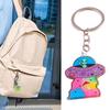 Stylish UFO Acrylic Keychain Minimalist Sci Fi Design Lightweight Elegant Key Ring Accessory Gift Daily Use Essential