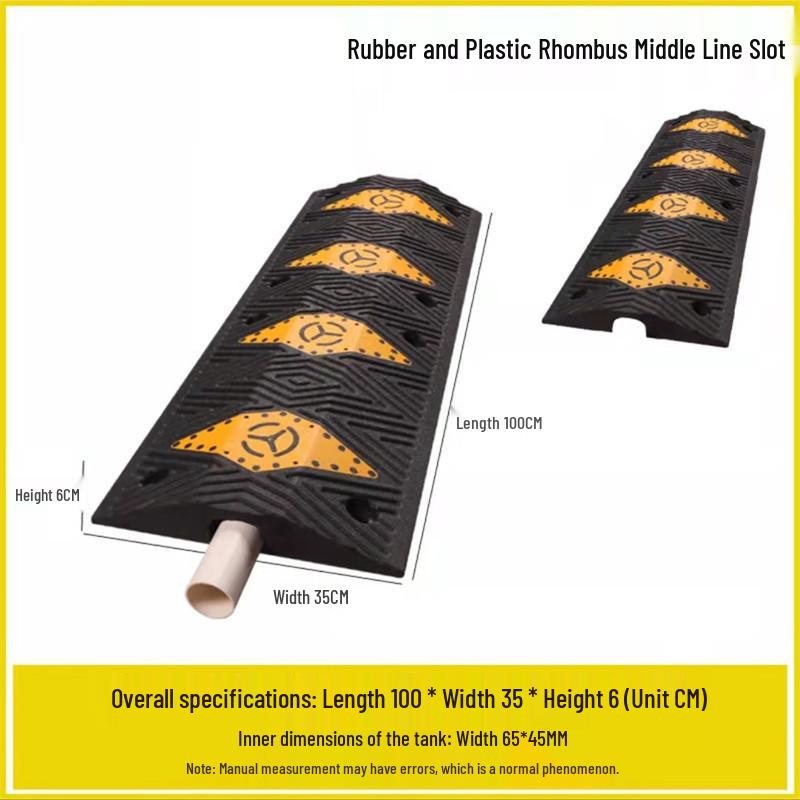 Indoor/Outdoor Cable Protection Rubber Trunking Speed Bump