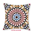 1/4Pcs Colorful Moroccan Pattern Pillowcases With 2D Flat Printing Sofa Cushion Cover Home Bedroom Room Decoration