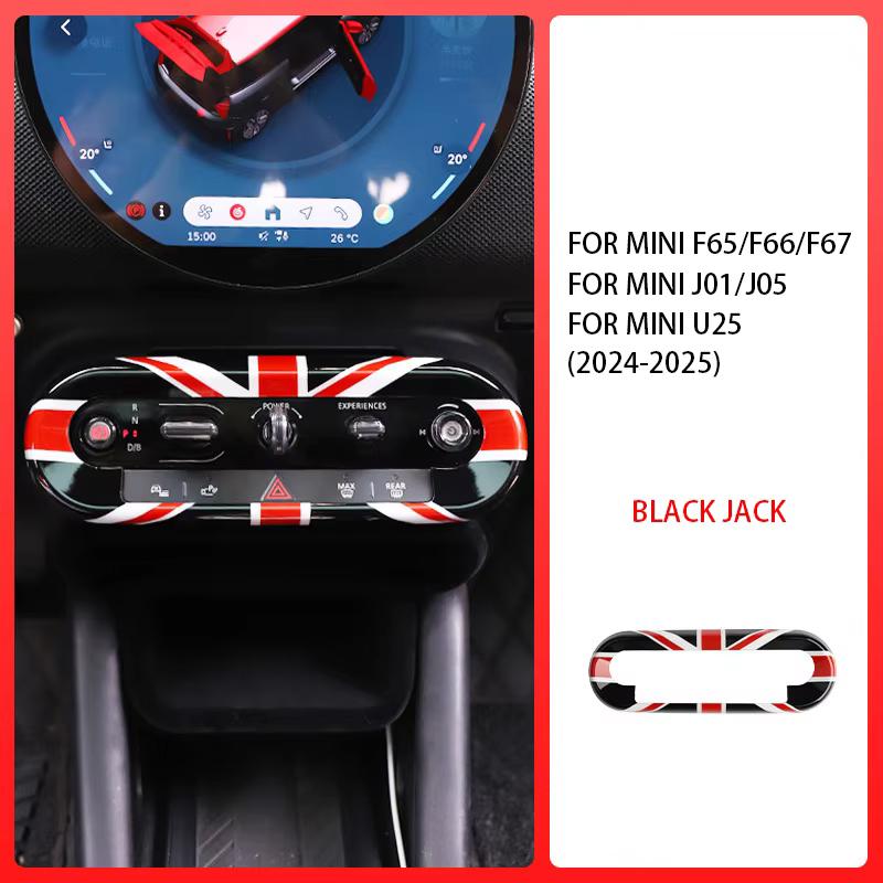 For Mini Countryman U25 Cooper E SE J01 EV J05 Aceman 2024 2025 Accessories Car Styling Central Control Button Frame Trim ABS