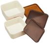 Chat du square nest lunch wood grain x bottom upper 4627173 кофе с оттенком белого двухъярусный ярус/240, ярус/360 мл